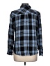 Rails 100% Rayon Plaid Blue Long Sleeve Button-Down Shirt Size L - photo 2