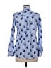 Assorted Brands Print Blue Long Sleeve Blouse Size EU 38 / US 8 - photo 2