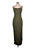 Justify Solid Green Casual Dress Size L - photo 1