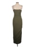 Justify Solid Green Casual Dress Size L - photo 2