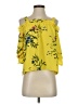 Twine & String Yellow 3/4 Sleeve Blouse Size S - photo 1