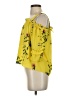 Twine & String Yellow 3/4 Sleeve Blouse Size S - photo 5