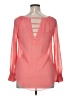Very J Pink Long Sleeve Blouse Size 1X (estimated) - photo 2