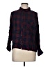 Rails 100% Rayon Plaid Burgundy Long Sleeve Button-Down Shirt Size M - photo 1