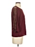 Miami 100% Polyester Burgundy 3/4 Sleeve Top Size XS - photo 4