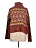 SO 100% Polyester Chevron-herringbone Brown Pullover Sweater Size L - photo 1