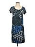 BCBGMAXAZRIA Print Blue Casual Dress Size XS - photo 1