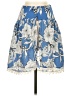 Lovers + Friends 100% Polyester Floral Blue Casual Skirt Size XS - photo 1