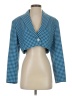 Zara Checkered-gingham Blue Blazer Size S - photo 1
