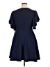 Unbranded Solid Blue Casual Dress Size XL - photo 2