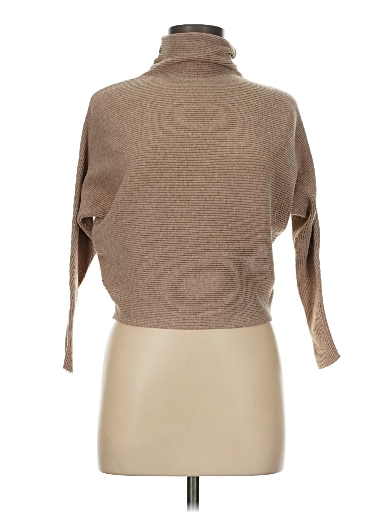 Pre-owned M Magaschoni Turtleneck Sweater In Brown