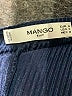 Mango 100% Polyester Blue Cocktail Dress Size S - photo 7