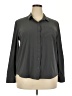 Eddie Bauer Solid Gray Long Sleeve Blouse Size 2X - photo 1