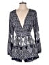 A'gaci 100% Rayon Paisley Blue Romper Size XL - photo 1