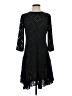 Donna Morgan Argyle Black Cocktail Dress Size 2 - photo 1