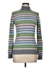 Golfino Stripes Gray Turtleneck Sweater Size 6 - photo 1