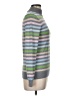 Golfino Stripes Gray Turtleneck Sweater Size 6 - photo 4