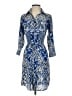 CAbi Print Blue Cocktail Dress Size XS - photo 1