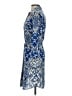 CAbi Print Blue Cocktail Dress Size XS - photo 5