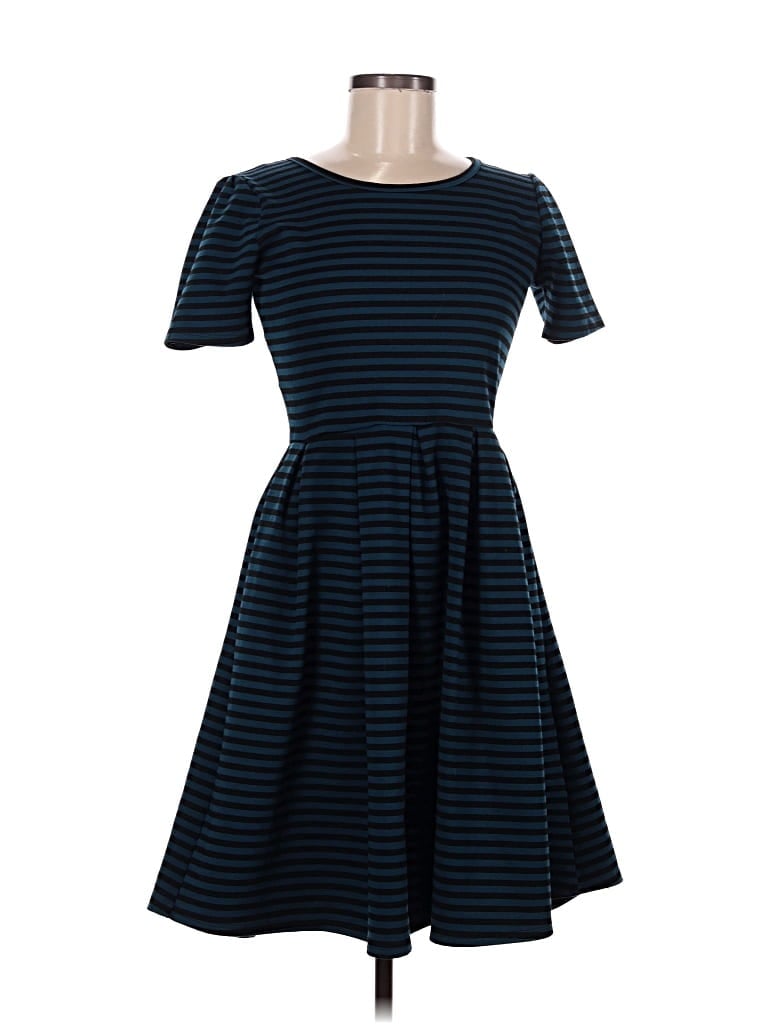 Pre-owned Lularoe Casual Dress In Blue