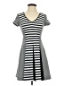 Unbranded Stripes Black Casual Dress Size XS (estimated) - photo 1