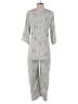 FRENCHMAUVE 100% Polyester Graphic Gray Jumpsuit Size XS - photo 2