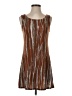 Logo Layers Brown Sleeveless Top Size S - photo 1