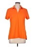 Nike 100% Polyester Orange Short Sleeve Polo Size L - photo 1