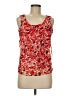 Milano 100% Polyester Red Sleeveless Blouse Size M - photo 1