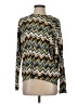Paniz Chevron-herringbone Green Long Sleeve Top Size S - photo 1