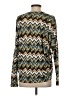 Paniz Chevron-herringbone Green Long Sleeve Top Size S - photo 2