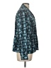 Elementz 100% Polyester Print Teal Long Sleeve Blouse Size L - photo 4