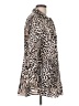 Chico's 100% Cotton Animal Print Tan Long Sleeve Blouse Size Lg (2) - photo 4