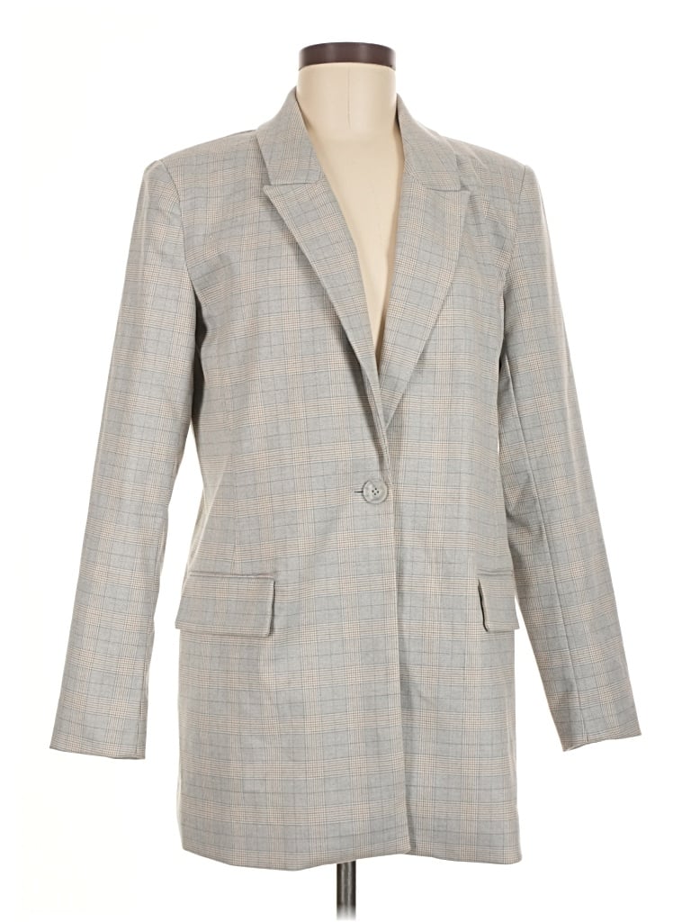 Pre-owned Nine West Blazer Jacket In Gray