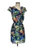 Jessica Simpson 100% Polyester Tropical Blue Cocktail Dress Size S - photo 1