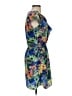 Jessica Simpson 100% Polyester Tropical Blue Cocktail Dress Size S - photo 4