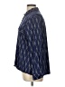 Sabrina Lauren Print Blue Long Sleeve Blouse Size L - photo 5