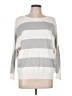 Liz Claiborne Stripes White Pullover Sweater Size L - photo 1
