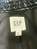 Gap 100% Polyester Tweed Blue Jacket Size S - photo 6