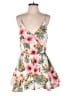 Assorted Brands 100% Polyester Tropical White Pink Romper Size M - photo 1