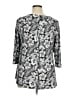 Intro Gray Black 3/4 Sleeve Blouse Size XL (petite) - photo 2