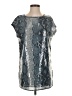 Libby Edelman 100% Polyester Silver Sleeveless Top Size S - photo 1