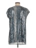 Libby Edelman 100% Polyester Silver Sleeveless Top Size S - photo 2
