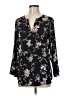 19 Cooper 100% Polyester Black 3/4 Sleeve Blouse Size M - photo 1