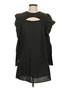 hyacinth house black front zip denim mini dress Black Front Zip Denim Mini Dress main image 0