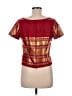 Unbranded Burgundy Short Sleeve Top Size L (estimated) - photo 2