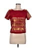 Unbranded Burgundy Short Sleeve Top Size L (estimated) - photo 1
