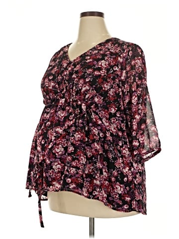 Isabel Maternity 3/4 Sleeve Blouse (view 1)