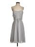 Ann Taylor 100% Polyester Solid Gray Cocktail Dress Size 2 - photo 1