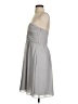 Ann Taylor 100% Polyester Solid Gray Cocktail Dress Size 2 - photo 5